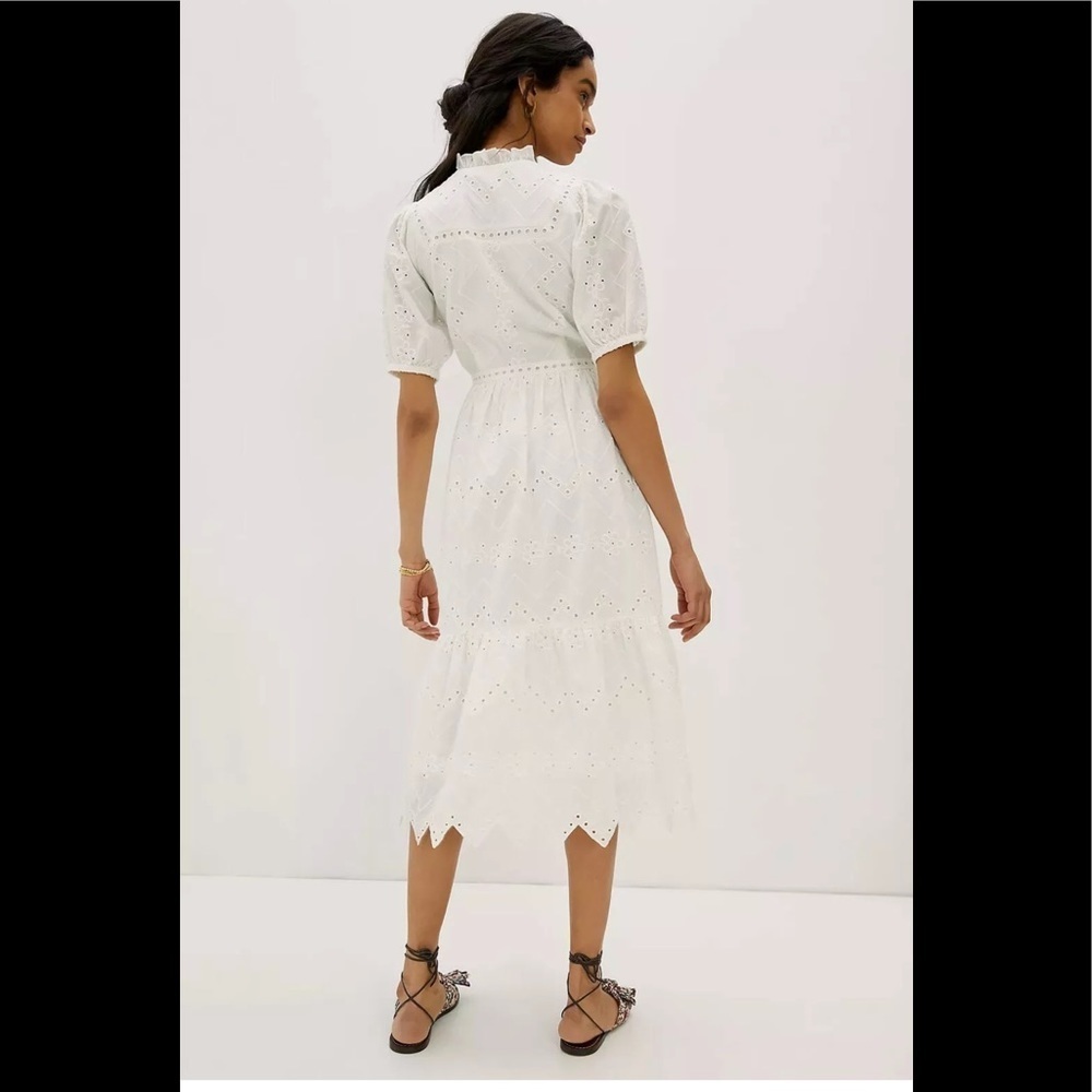NWT Anthropologie Cymbeline Eyelet Maxi Dress Medium. - Picture 3 of 16